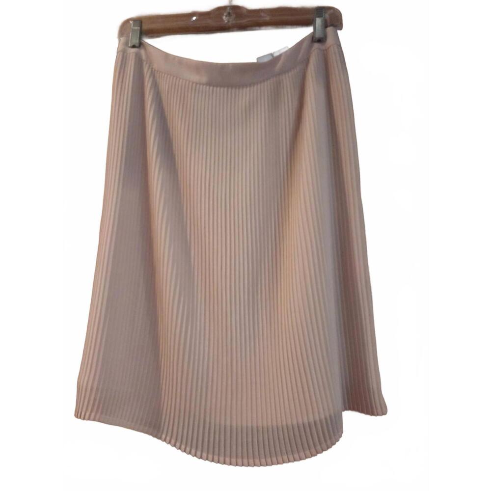 NEW ROSEMUNDE women's tiny knife pleat skirt in peach